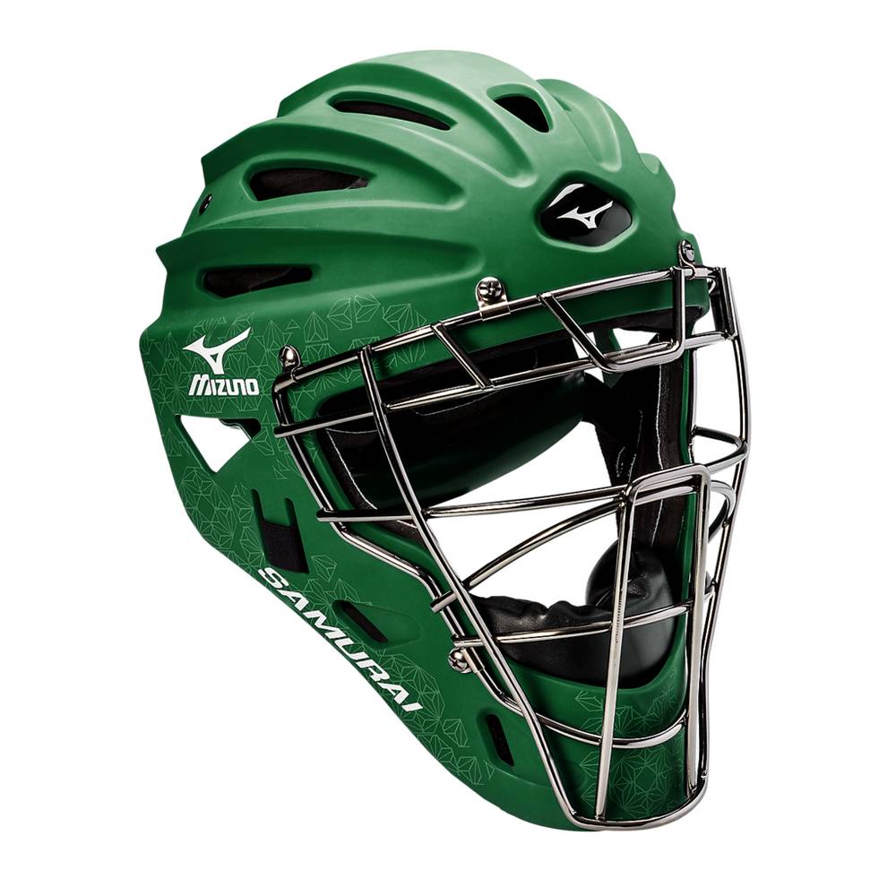 Womens Mizuno Samurai Fastpitch - G4 Softball Catcher’s Helmet Green Philippines (UPIDGS823)